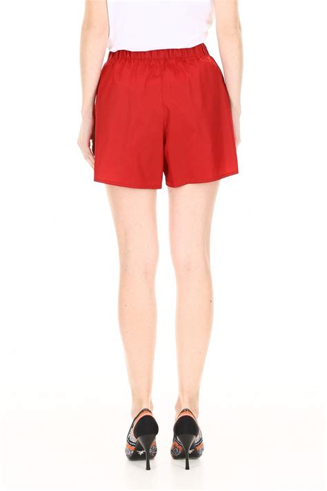 prada shorts red badge|prada shorts.